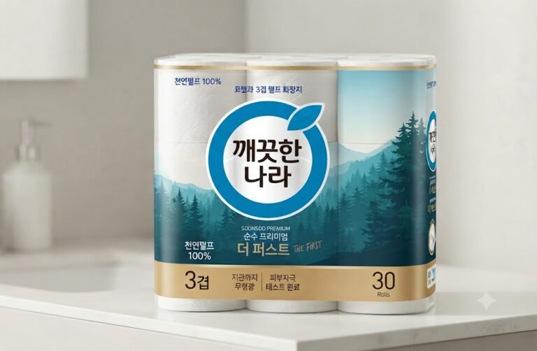 깨끗한나라 순수 프리미엄 더 퍼스트 천연펄프 3겹 고급롤화장지