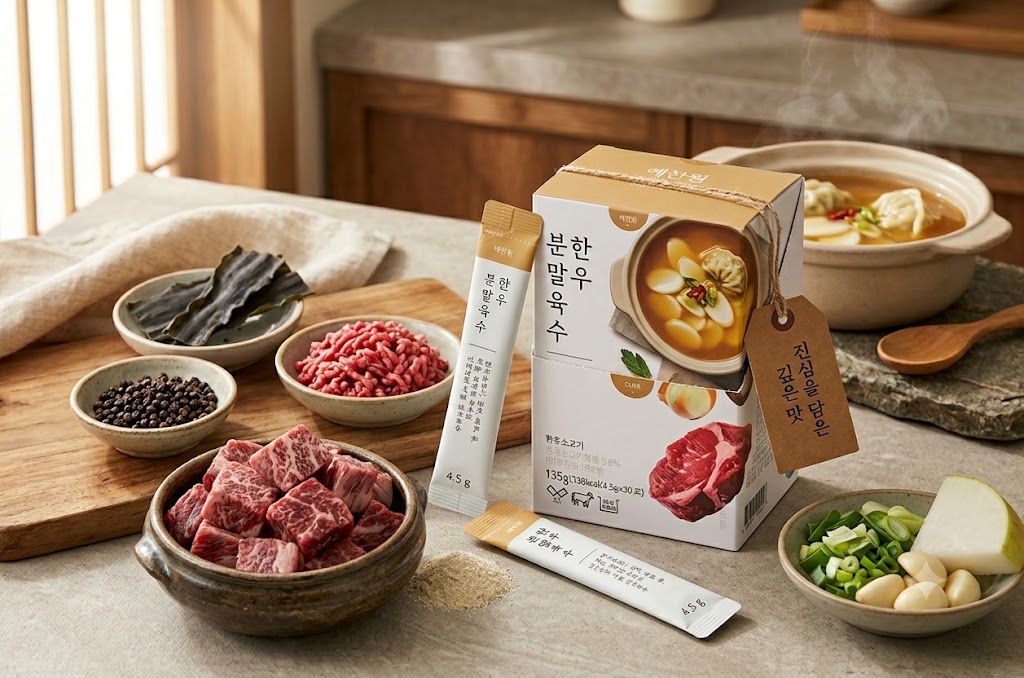 예찬원 한우 분말육수 30p, 135g, 1개 제품 이미지