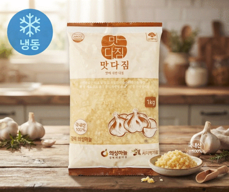 맛다짐 국내산 의성 다진마늘 (냉동), 1kg, 1개