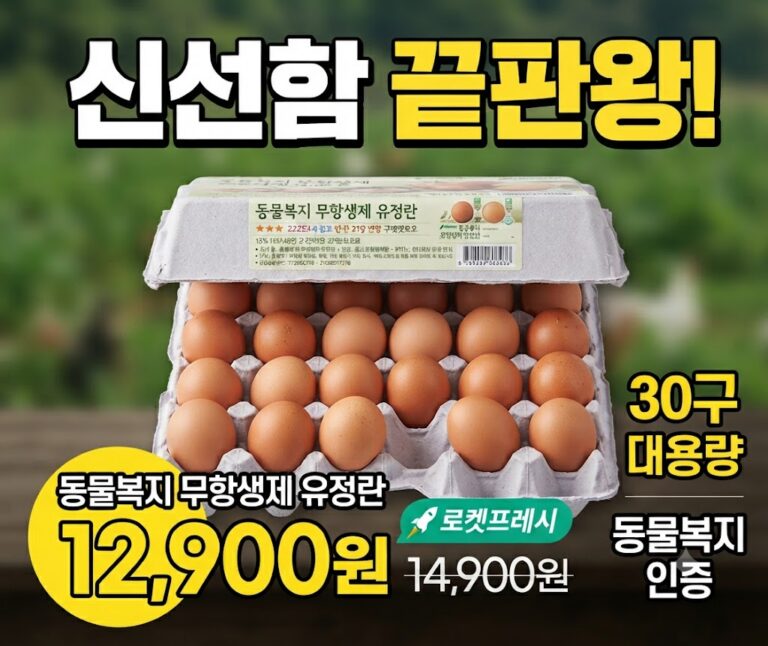 동물복지 무항생제 유정란